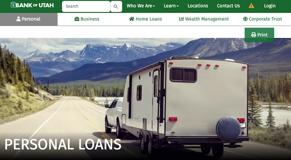 Bank of Utah loans