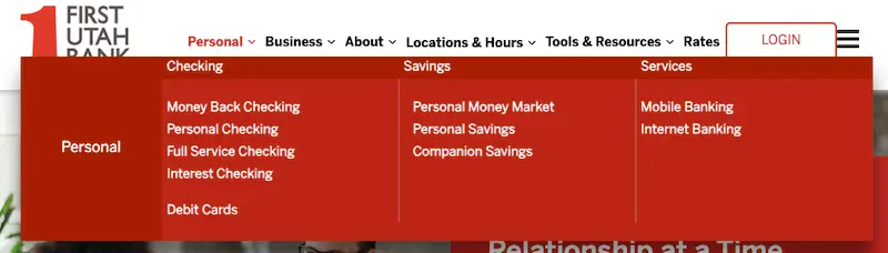 First Utah Bank products