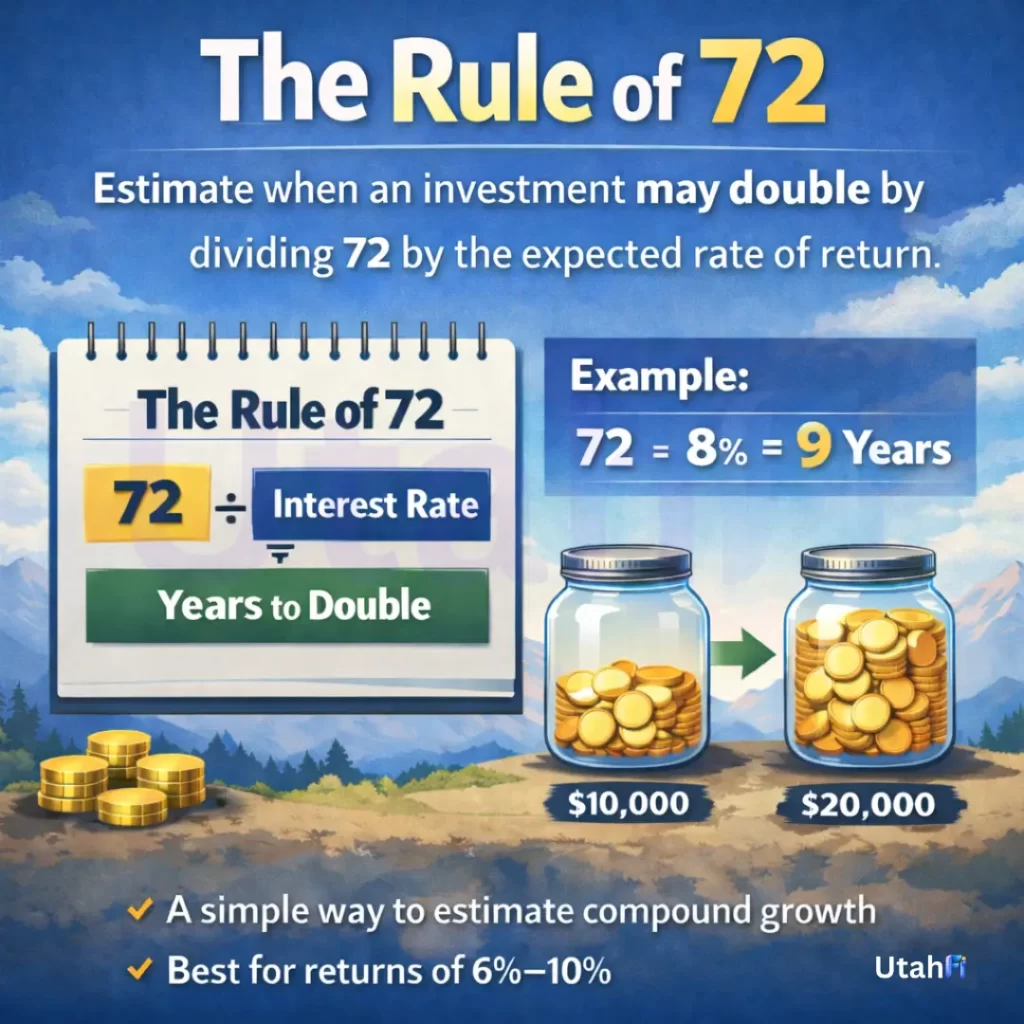 Rule of 72 infographic