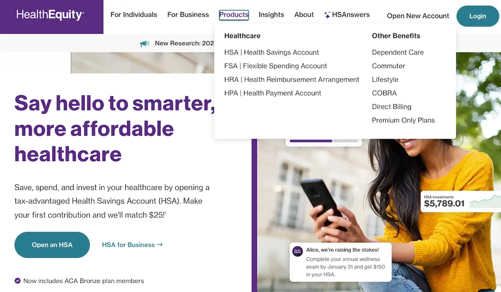 HealthEquity products