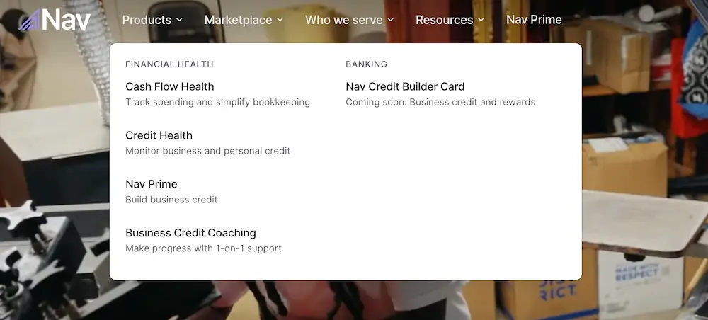 Nav products and services