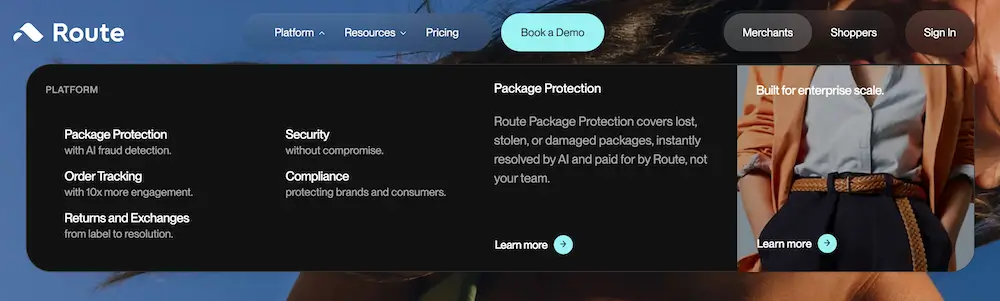 Route products and services