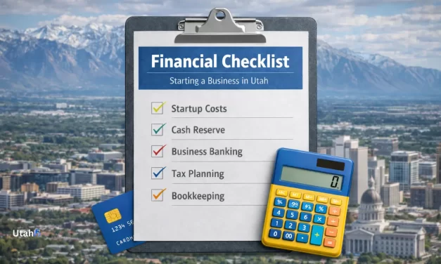 Financial Checklist for Starting a Business in Utah (2026)