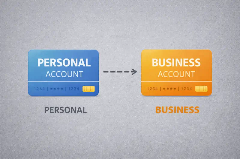 Keeping personal and business bank accounts separate